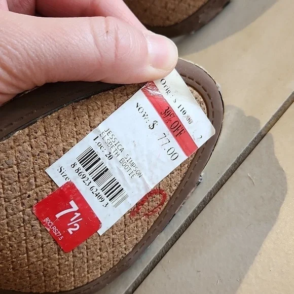 NWT Jessica Simpson Elizabeth Bootie. Sz 7.5 MSRP $110 - Picture 13 of 16